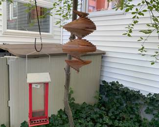 Bird Feeders and Hanging Yard Decor