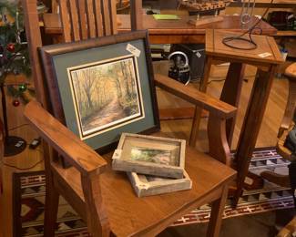 Oak Mission Style Chairs