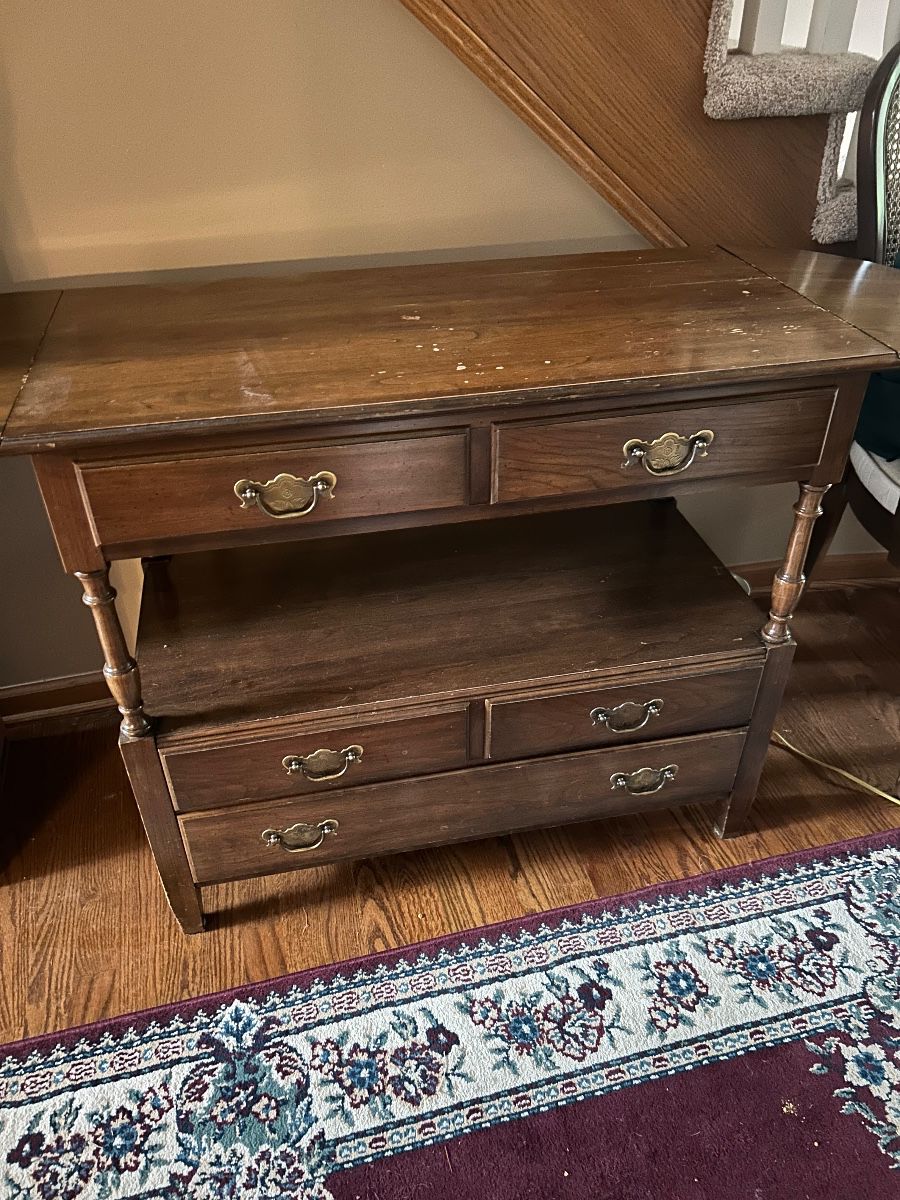 $60 small buffet/accent table
