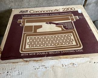 Smith Corona typewriter in original box