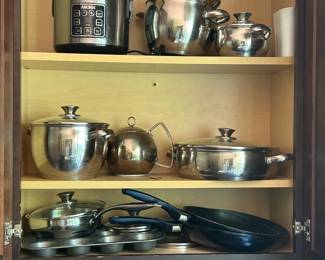 Lots of stainless cookware