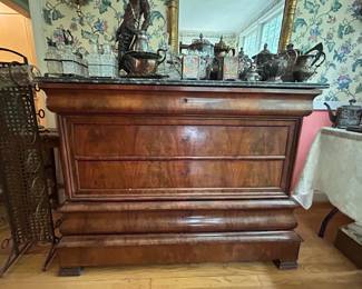 Empire buffet with stone top