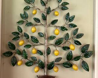 Metal wall art - Lemon tree