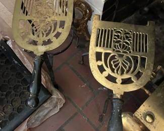 Antique iron trivets