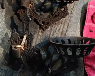 Cast iron Wheels original wall mounts