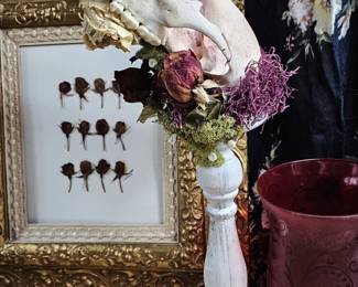 Bear Skull Fangs Molars Mounted Candlestick