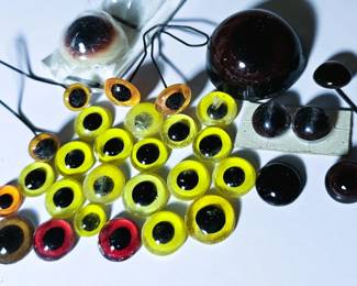 Glass Eyeballs Taxidermy Vintage Curiosity Cabinet Oddities