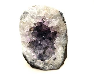 Natural Amethyst Crystal Cluster Geode 