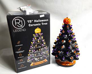LED Halloween Ceramic Light Up Tree Ceramic RJ Legend New