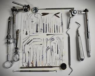Vintage Dental Surgery Tools Medical Dental Instruments Dark Academia