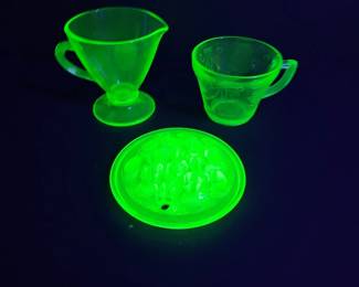 UV Reactive Uranium Glass Gothic WitchCore Decor Dark Academia