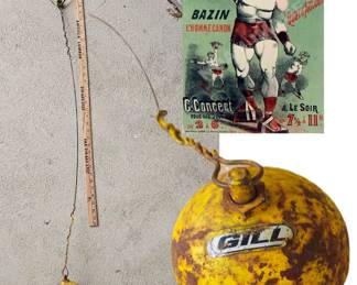 Vintage Strongman Track Field Hammer Weight Ball Throwing