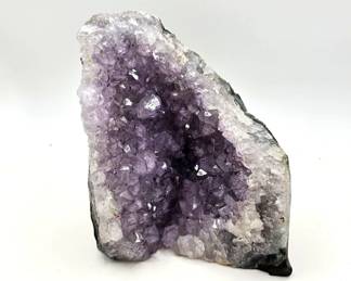 4" Natural Amethyst Crystal Cluster Geode Energy Clarity Anxiety Relief