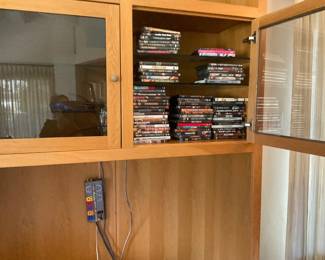 DVDs and music fill a bag