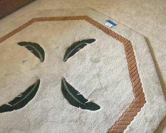 Hexagon floor rug