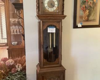 Grandfather clock $75