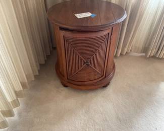Round side table