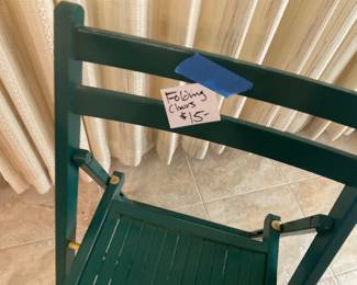 Folding chairs price $15