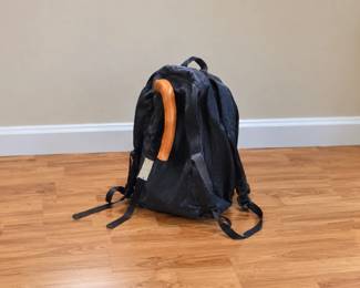 Dark Backpack with Adjustable Straps