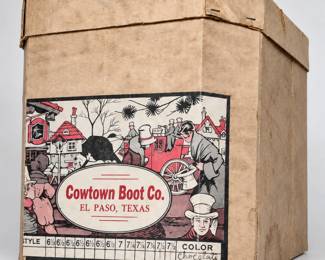 Vintage Cowtown Boot Co. Box