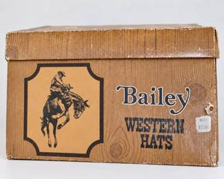 Vintage Bailey Western Hats Box
