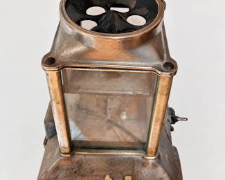 Vintage Transit Fare Box with Glass Front and Metal Housing
