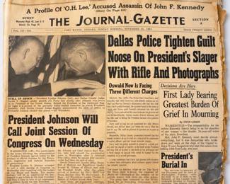 The Journal Gazette ◆ JFK Assassination Coverage ◆ November 24, 1963