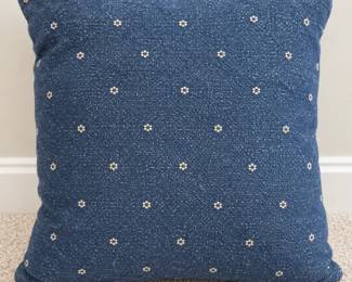 Blue accent pillow
