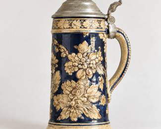 Small Decorative Stein with Metal Lid