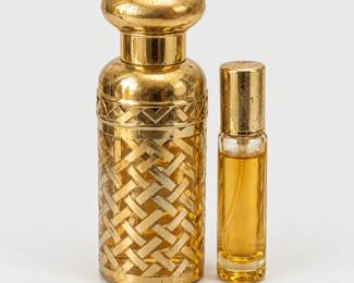 Gold-Tone Decorative Bottles