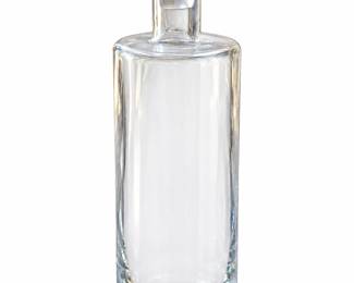 Cylinders glass decanter with topper