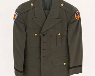 Military Dress Jacket with Shoulder Patches