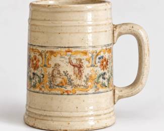 Decorative ceramic mug