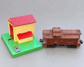 Lionel Train Lot with Track, Switches, Cars, Accessories and Boxes