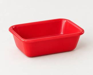 Small Red Rectangular Dish