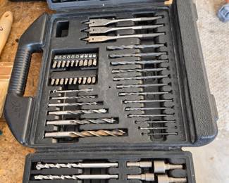 Drill Bits, Hole Saws and Driver Accessories in Carrying Case