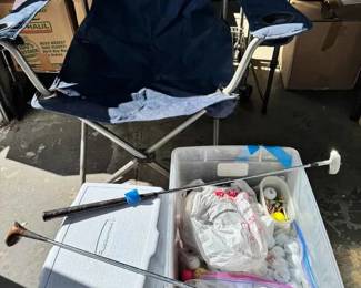 18WH111Golf Balls, Coolers And Foldable Chair