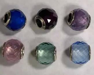 SH112Pandora Petite Facet Charms