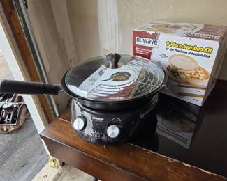 NuWave Precision Induction Wok with 8Piece Bamboo Kit