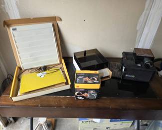 Vintage Slide  Film Equipment  Kodak SCANZA, Bell  Howell  Kenico