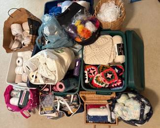 Yarn Crochet Mystery Lot