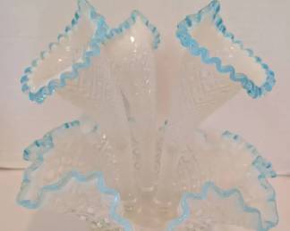 Fenton Blue Epergne