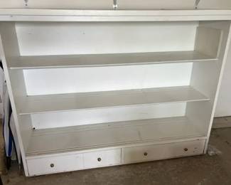 White Shelf with Drawers