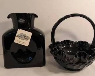 Fenton and Blenko Black Glassware