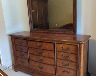 Large 12 Drawer Dresser with Mirror