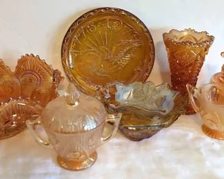 Orange Lusterware Collection