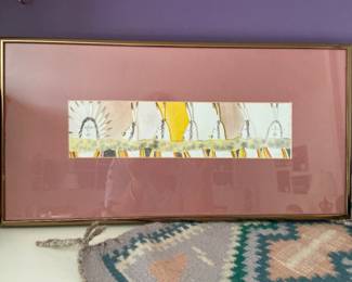 Native American art, 9 1/2” x 18 1/2”