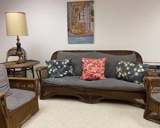 Vintage wicker furniture