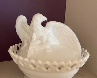 Vintage milk glass