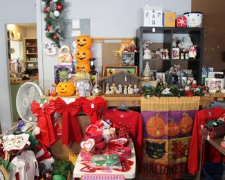 Various Halloween, Christmas, & Valentine's Day Items